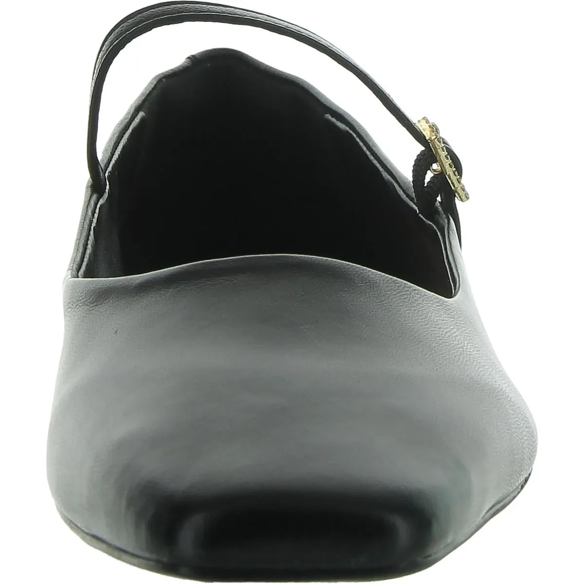Arezzo Womens Eleanor Leather Embellished Ballet Flats