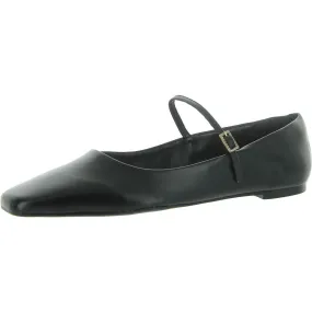 Arezzo Womens Eleanor Leather Embellished Ballet Flats