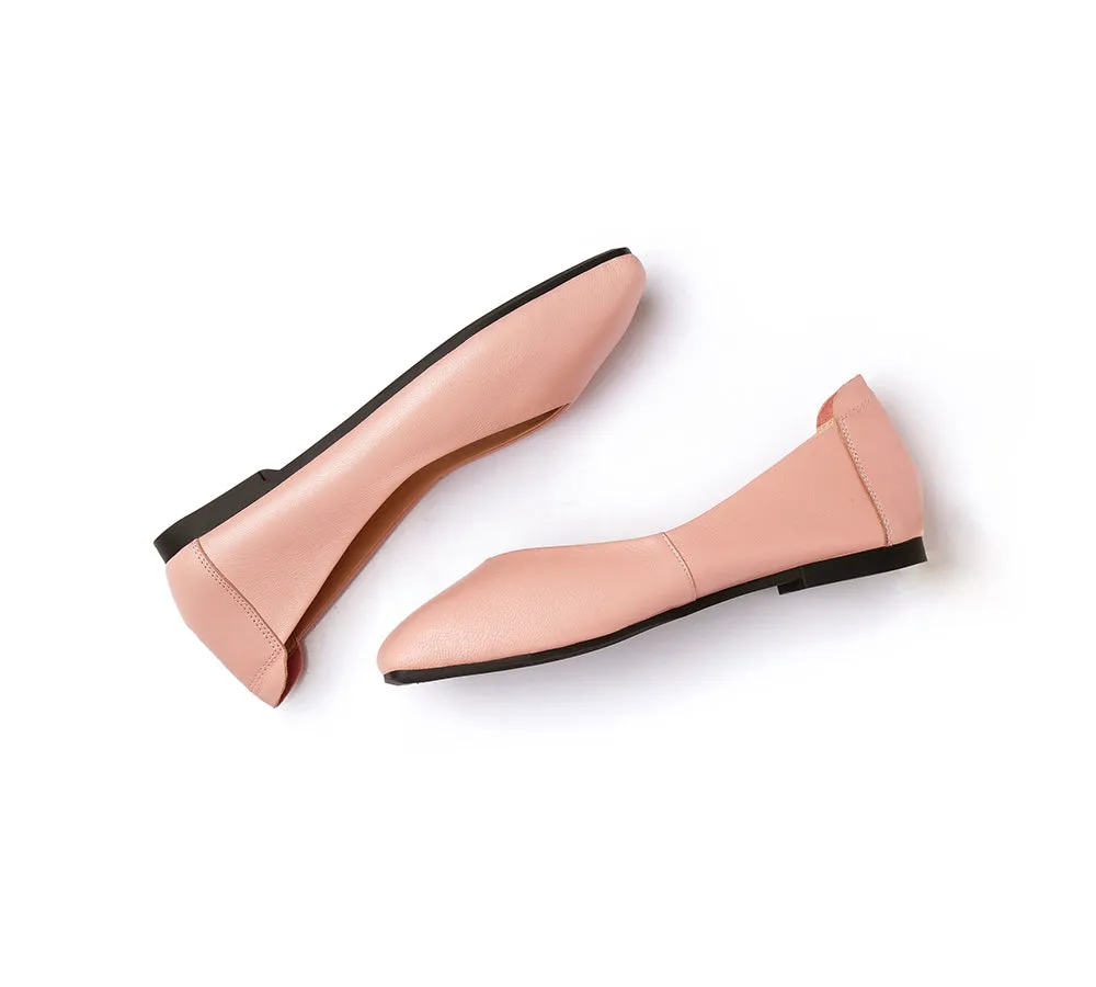AUSTRALIAN SHEPHERD® Women Leather Square Toe Ballet Flats Linda