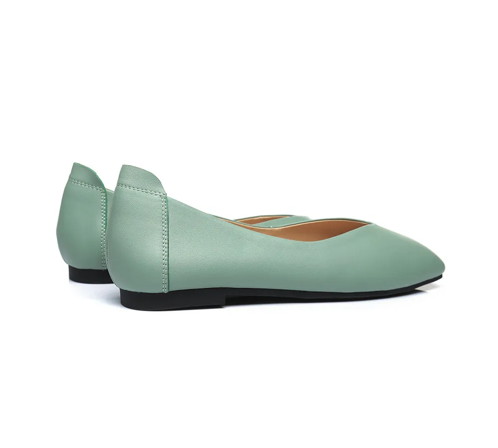 AUSTRALIAN SHEPHERD® Women Leather Square Toe Ballet Flats Linda