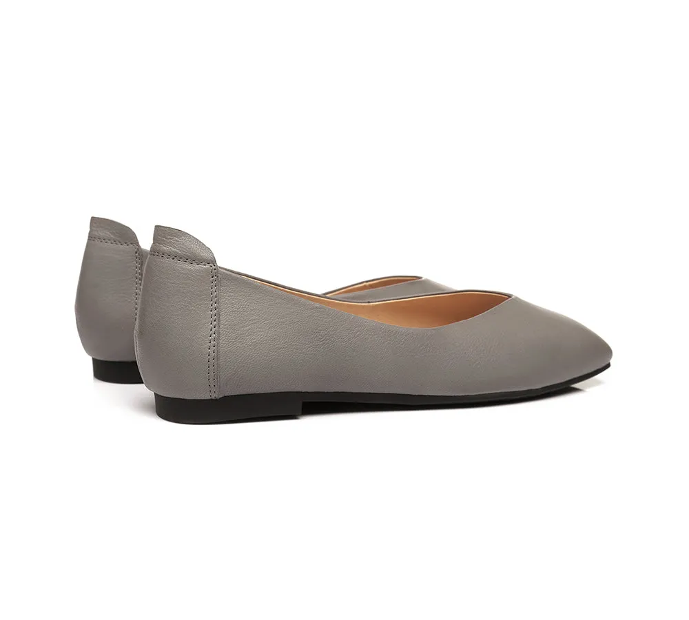 AUSTRALIAN SHEPHERD® Women Leather Square Toe Ballet Flats Linda
