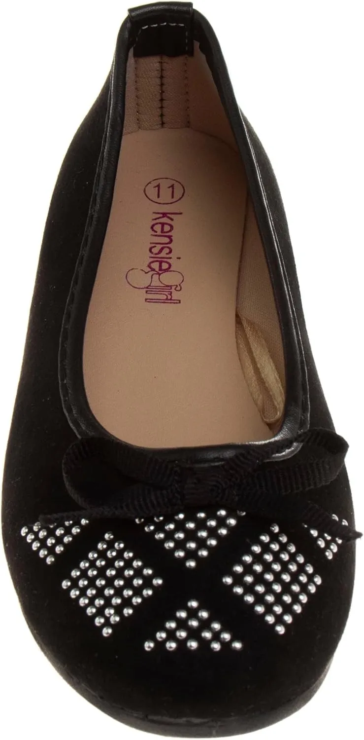 Ballerina Flats - Girls Classic Leatherette Ballet Shoe (Toddler Little Kid Big Kid)