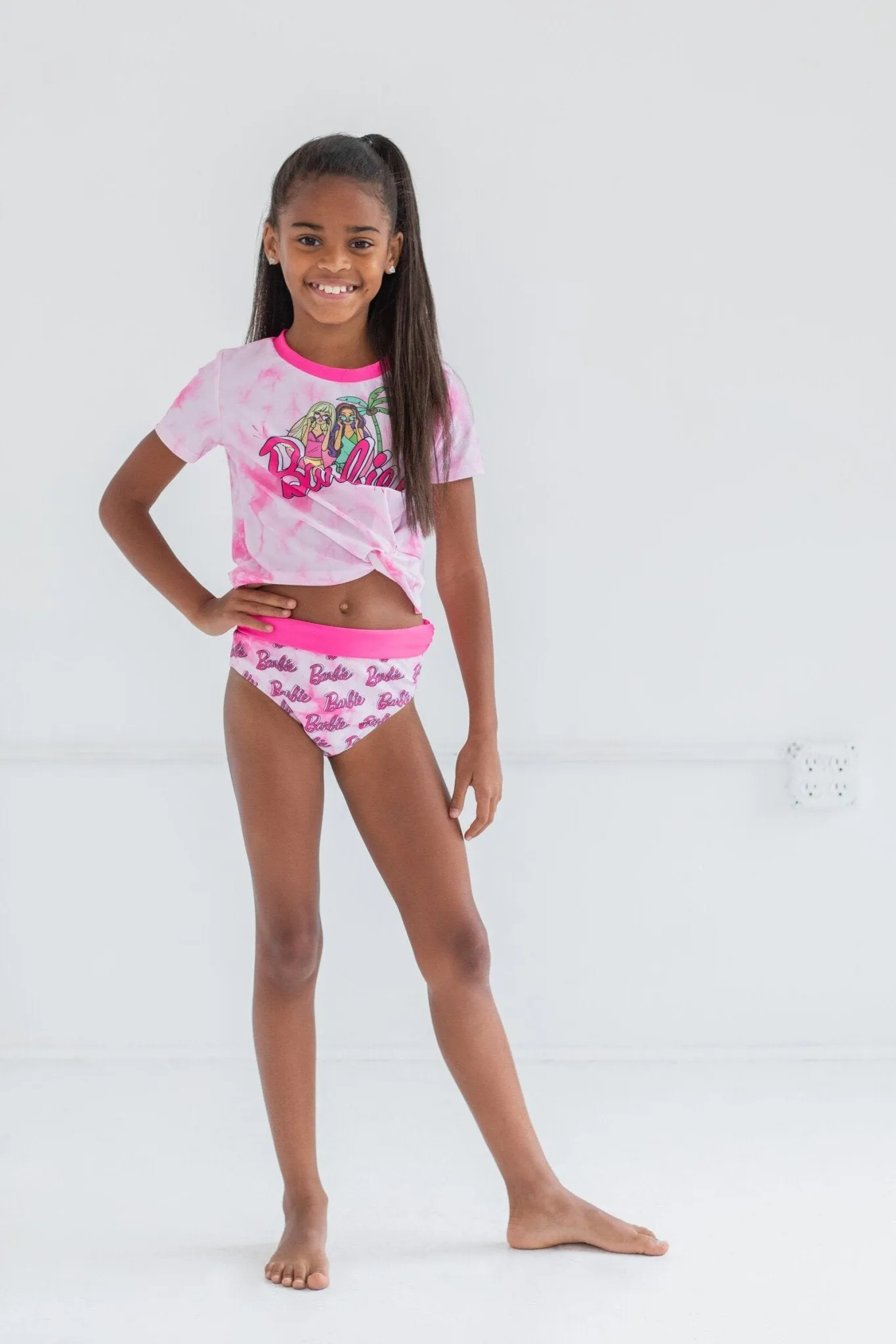 Barbie Rash Guard and Bikini Bottom