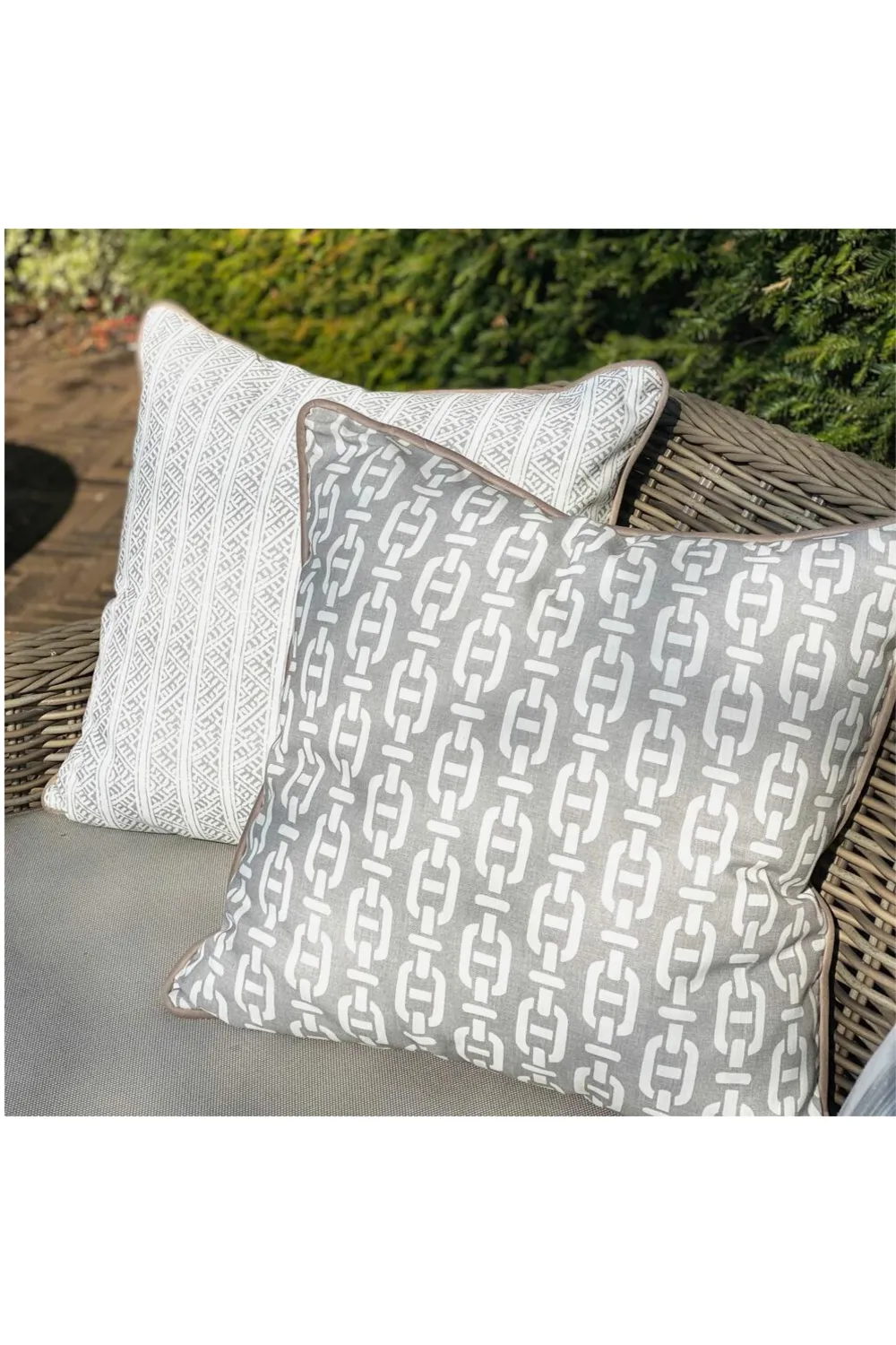 Batik Print Outdoor Throw Pillow | Andrew Martin Ostuni