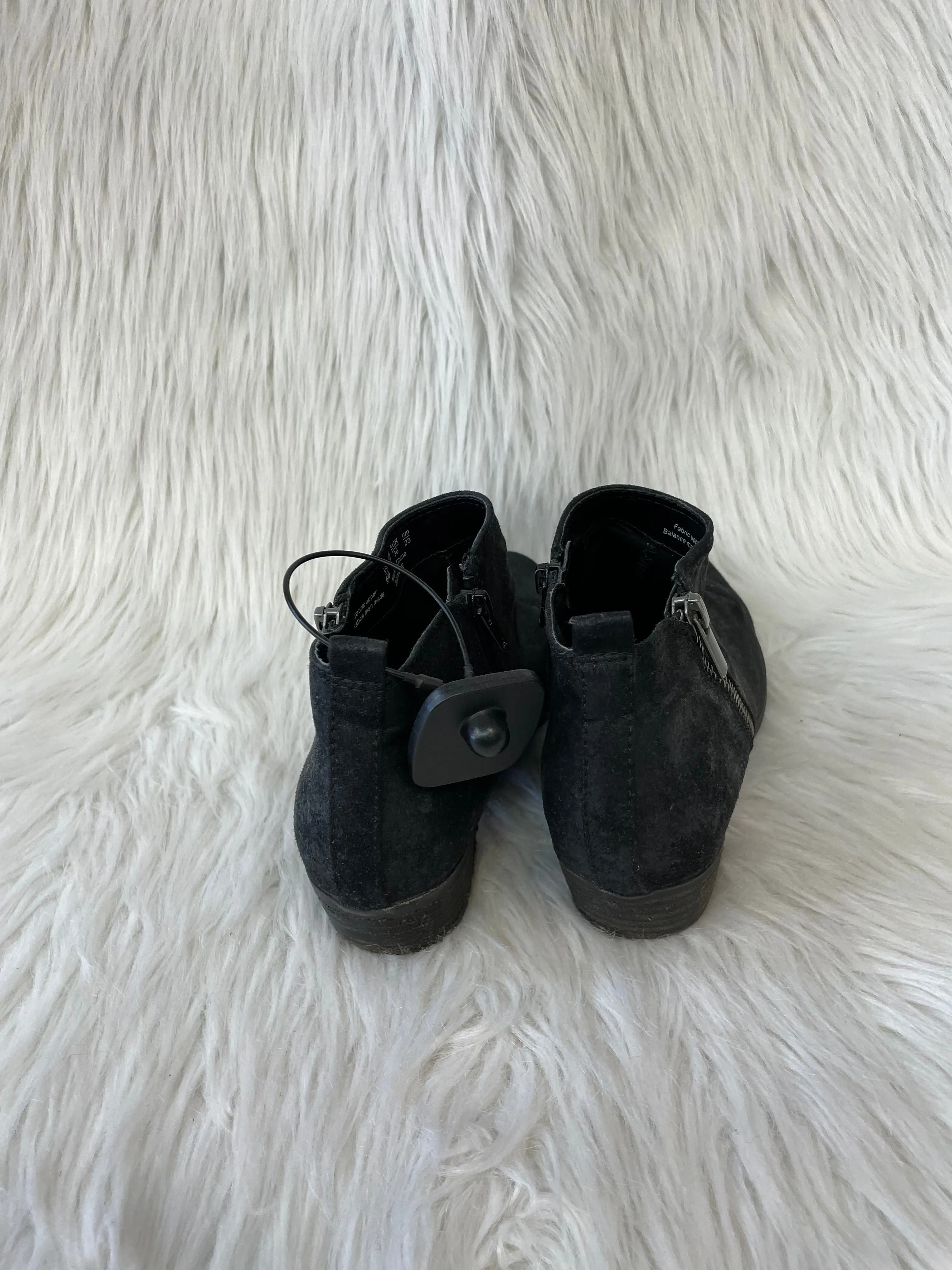 Black Boots Ankle Heels Carlos Santana, Size 6