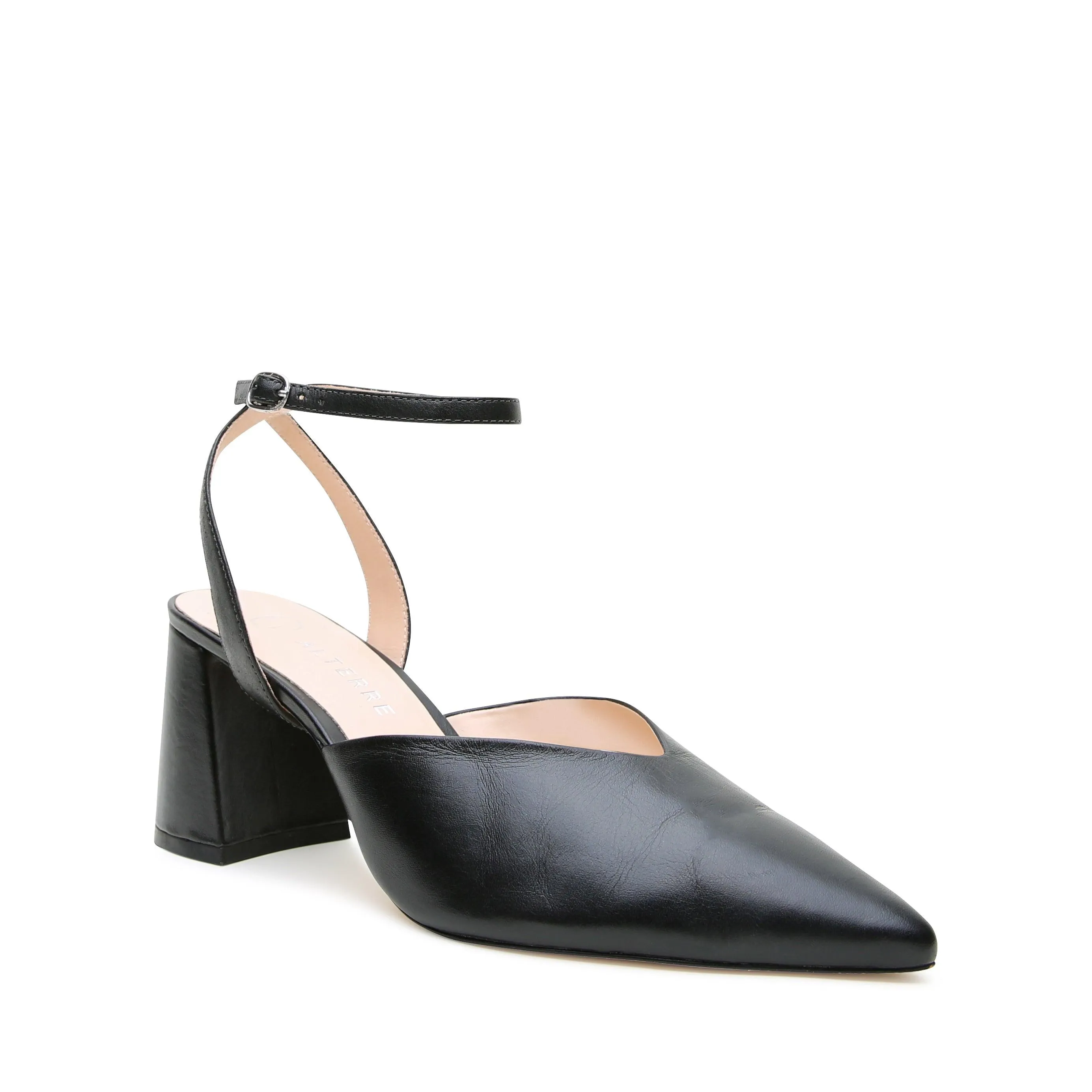 Black V Mule   Marilyn Strap