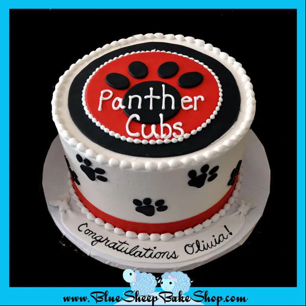 Bridgewater Panther Cubs Graduation Cake