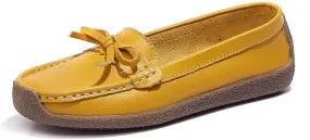 Casual Genuine Leather Comfortable Lightweight Driving Moaccasins Classic Fashion Buckle Slip On Ladies Driving Loafer Flat Shoes