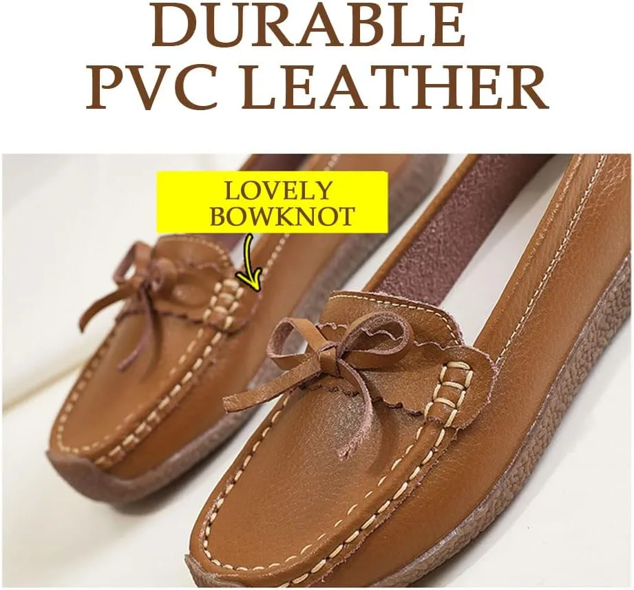 Casual Genuine Leather Comfortable Lightweight Driving Moaccasins Classic Fashion Buckle Slip On Ladies Driving Loafer Flat Shoes