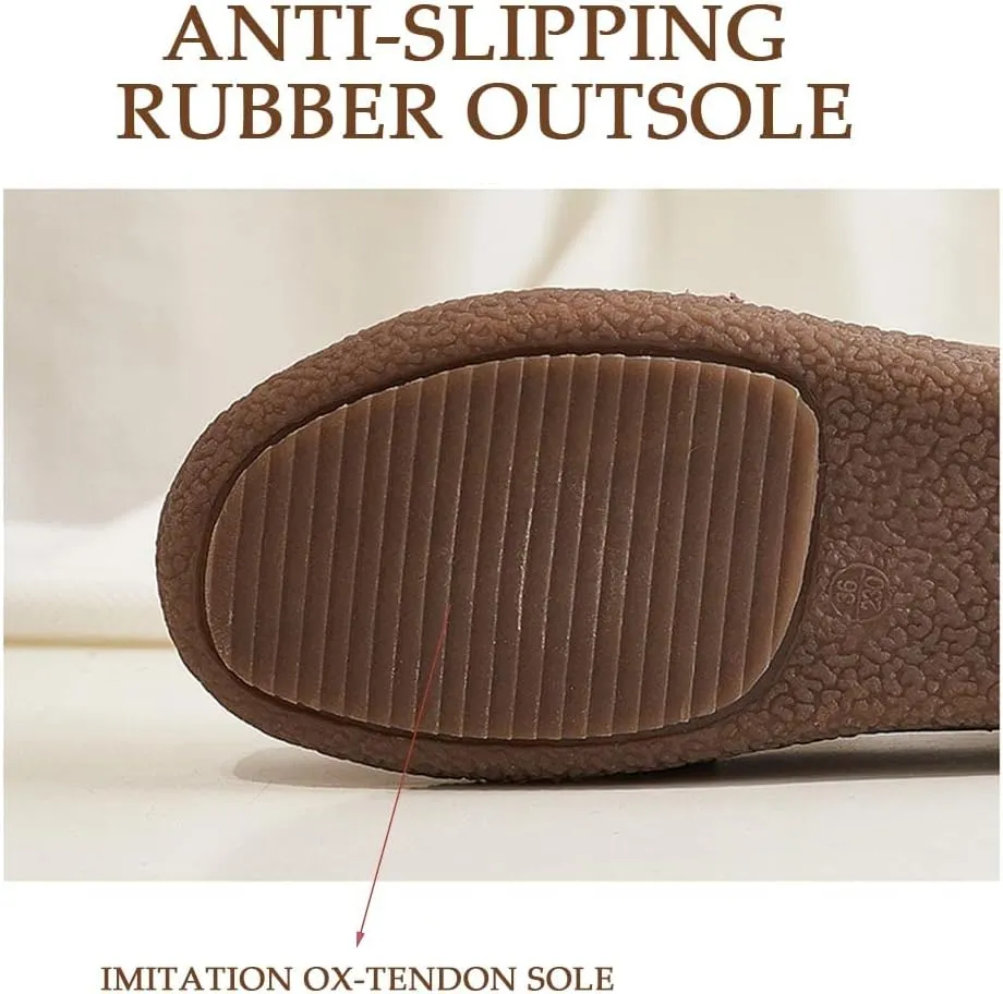 Casual Genuine Leather Comfortable Lightweight Driving Moaccasins Classic Fashion Buckle Slip On Ladies Driving Loafer Flat Shoes