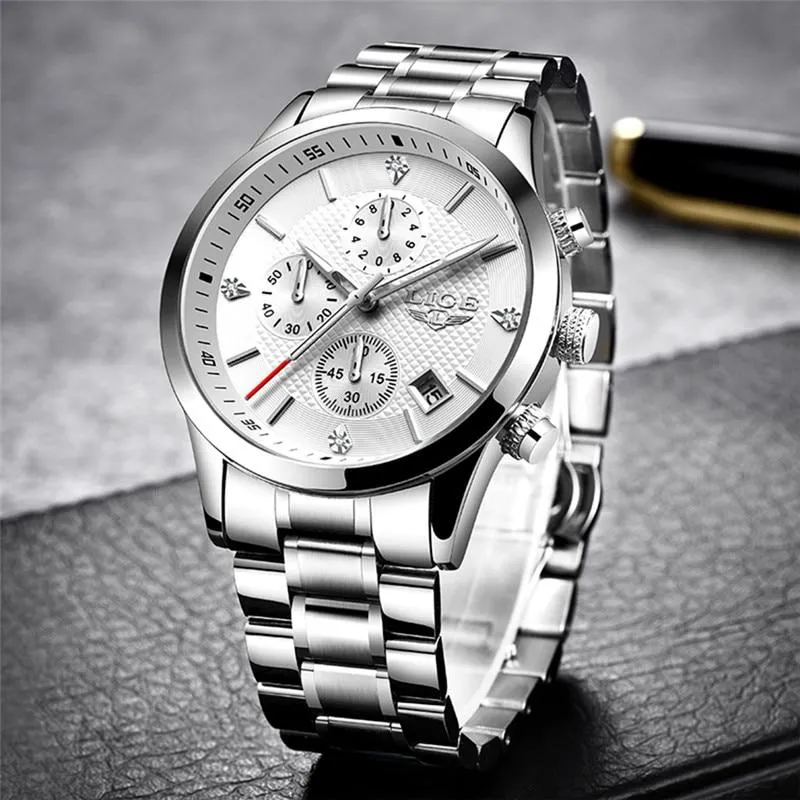 Darren Stainless Steel Chronograph Watch