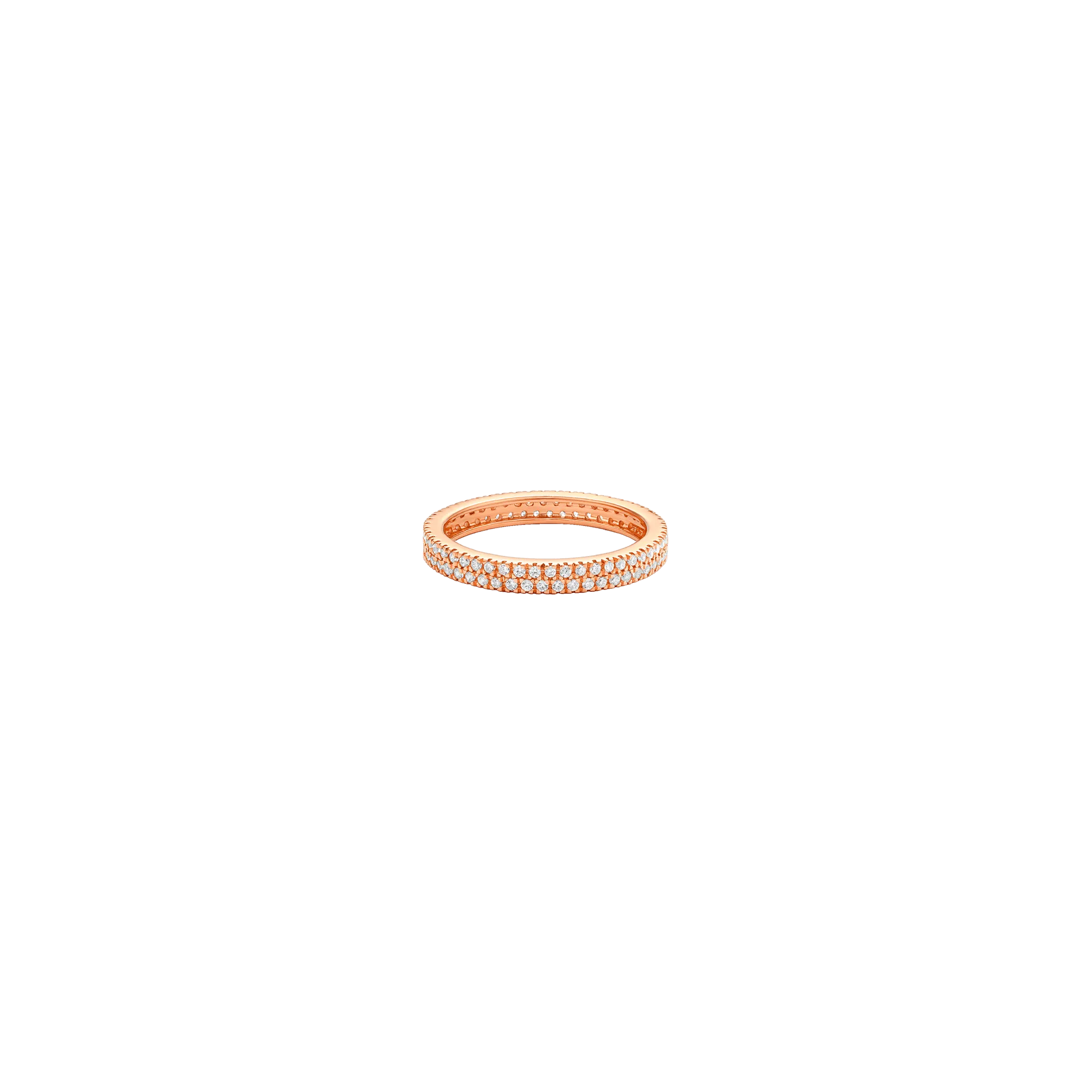 Diamond Eternity Band - 14K Rose Gold
