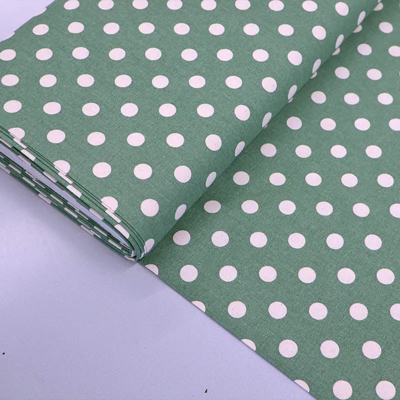 Dressmaking Stonewashed Cotton - Darker Green - Spot
