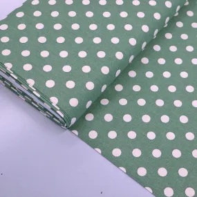 Dressmaking Stonewashed Cotton - Darker Green - Spot