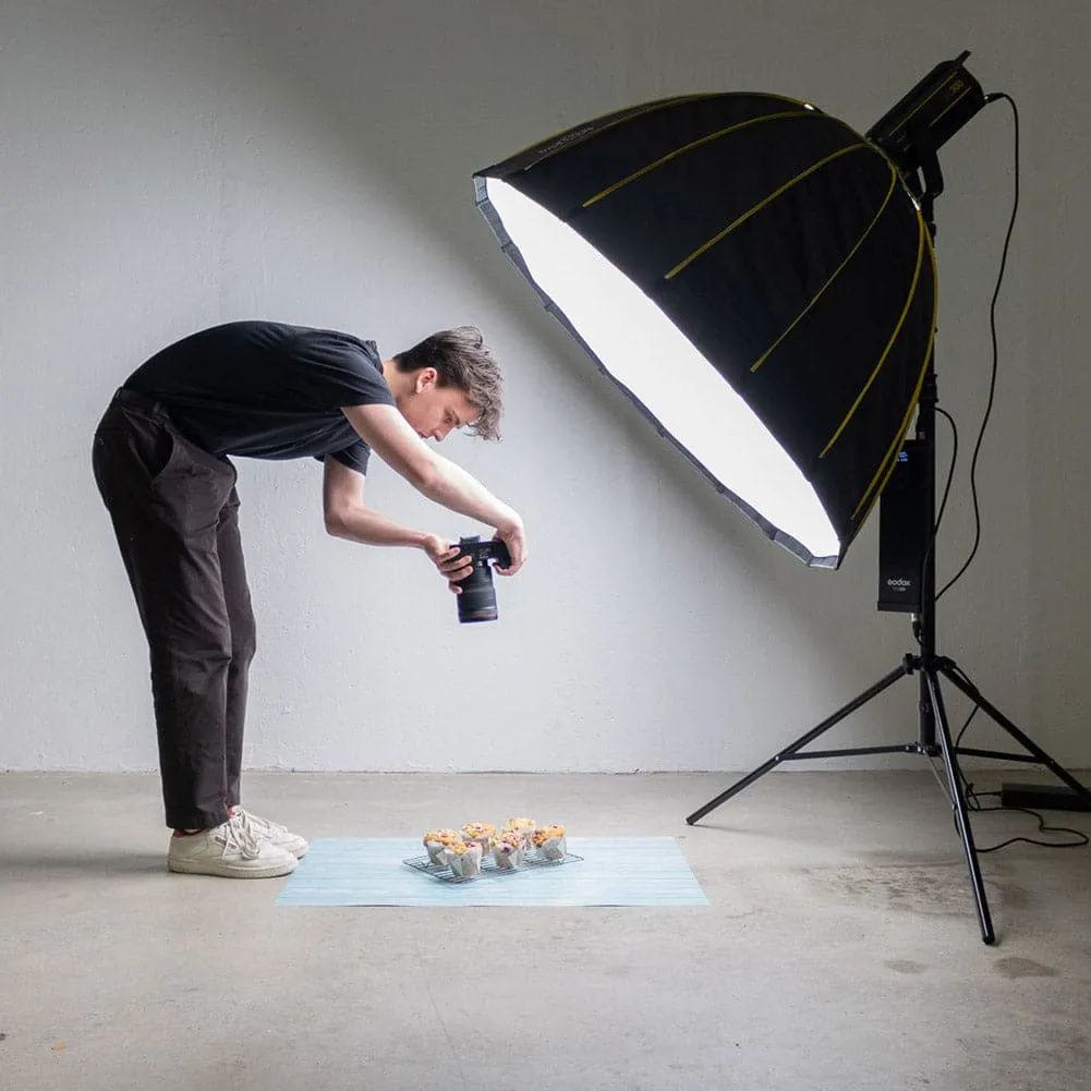 Flat Lay Instagram Backdrop - 'Nambucca' Blue Wooden (56cm x 87cm)