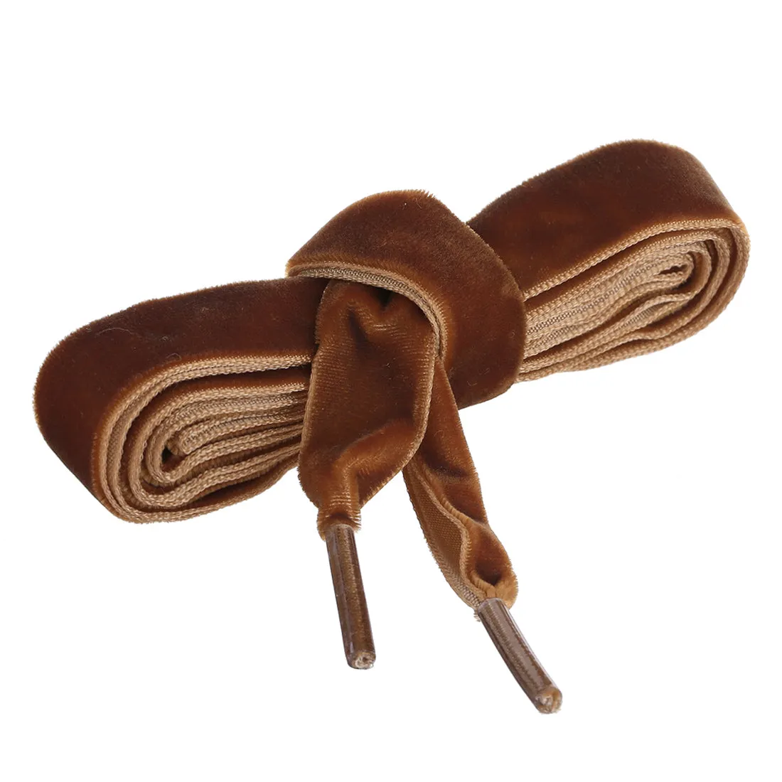 Flat Velvet Shoelaces 0.6 Inches Wide Ribbon Sneakers Strings