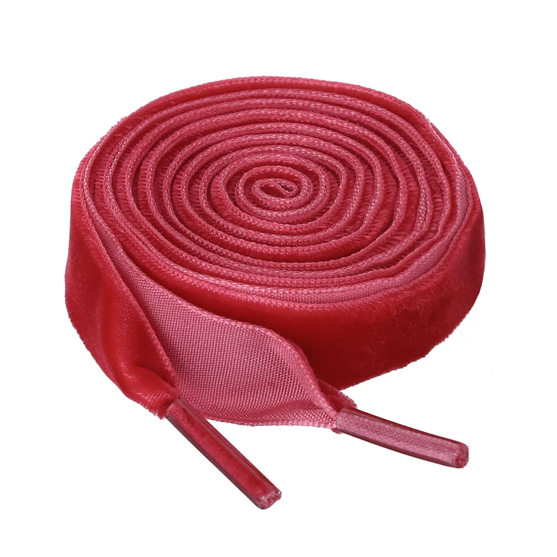 Flat Velvet Shoelaces 0.6 Inches Wide Ribbon Sneakers Strings