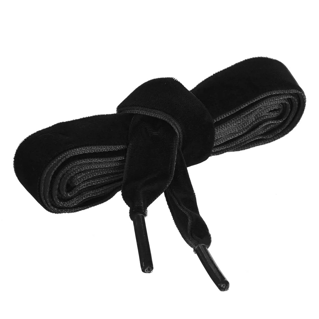 Flat Velvet Shoelaces 0.6 Inches Wide Ribbon Sneakers Strings