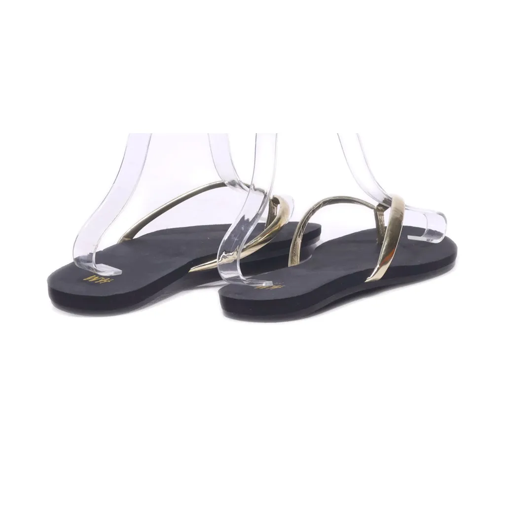 H&M Flip Flops Eva Gold Colour For Women