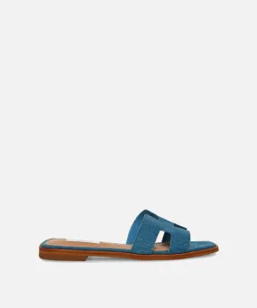 Haydn Fabric Slide - Denim