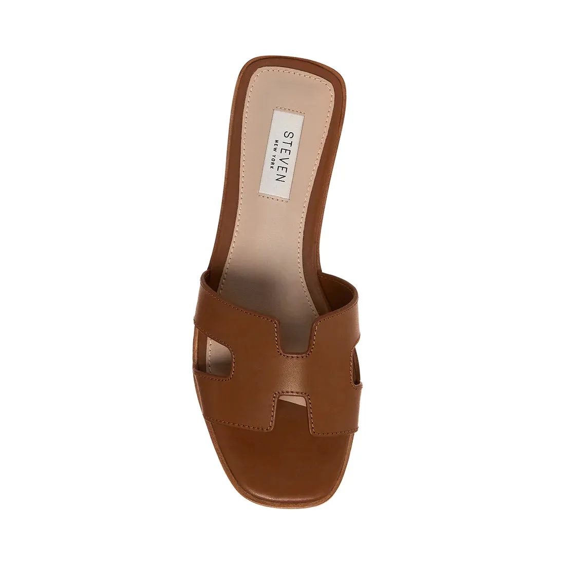 Haydn Leather Slide - Cognac