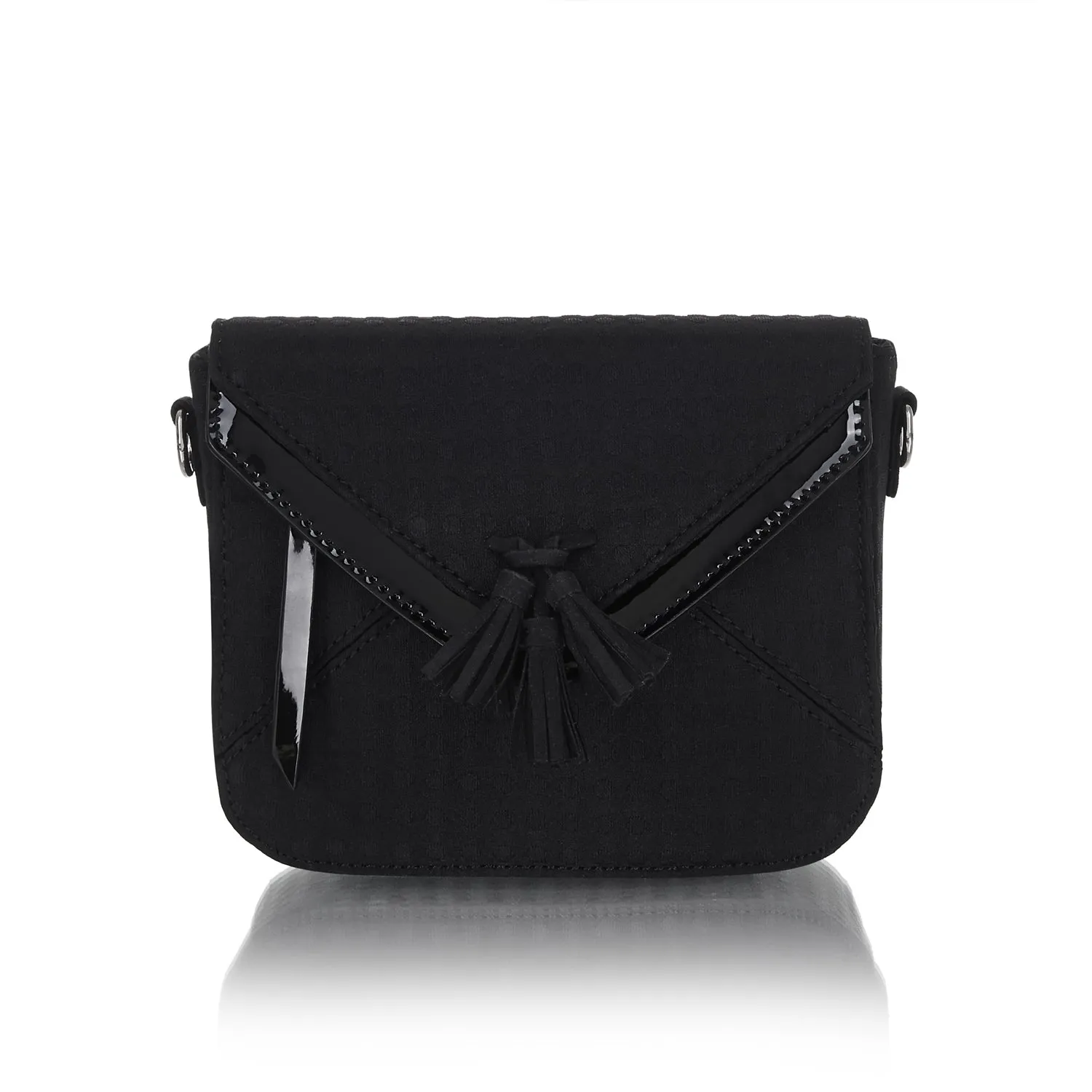Helsinki Black Satchel Bag (Matches Tara Flats) by Ruby Shoo