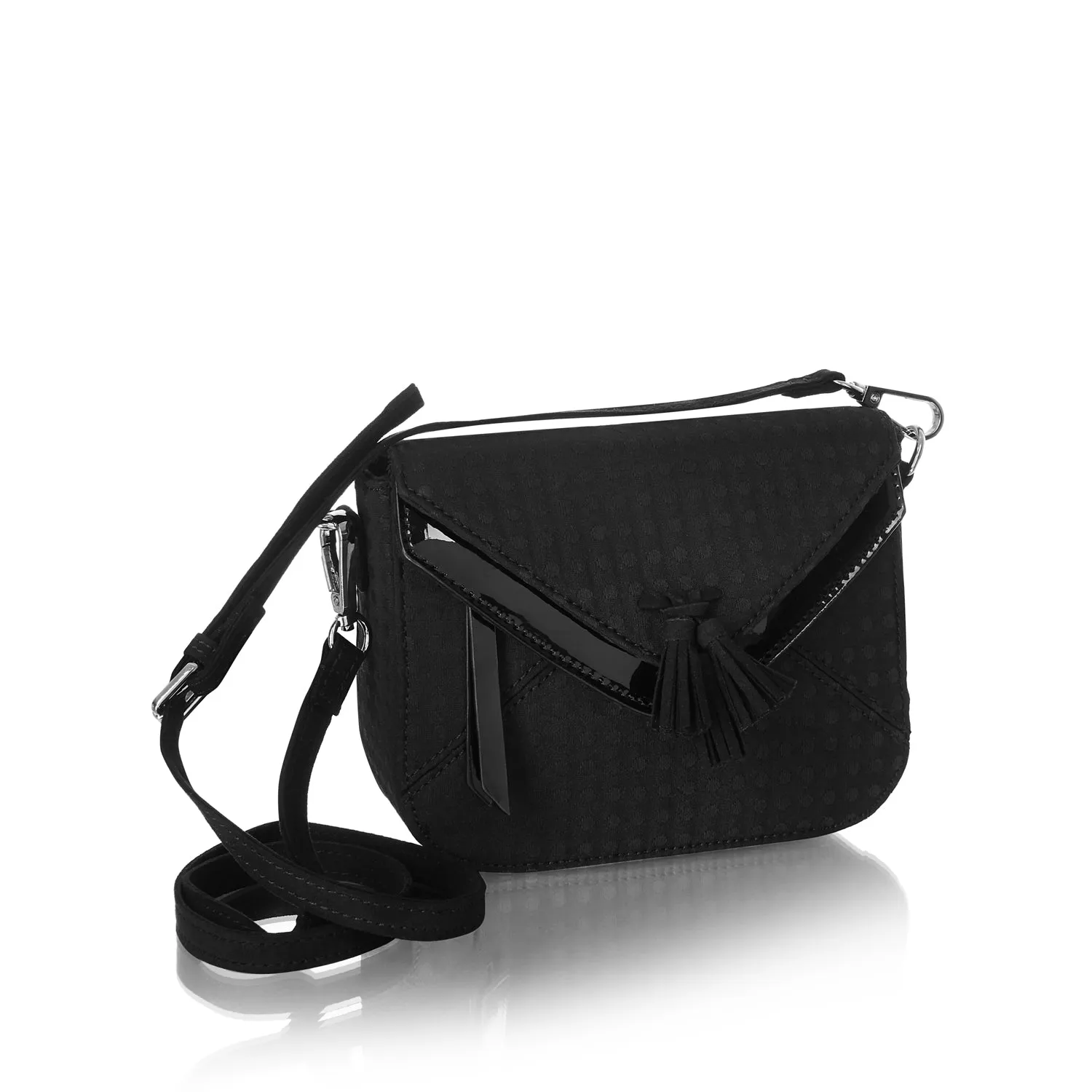 Helsinki Black Satchel Bag (Matches Tara Flats) by Ruby Shoo
