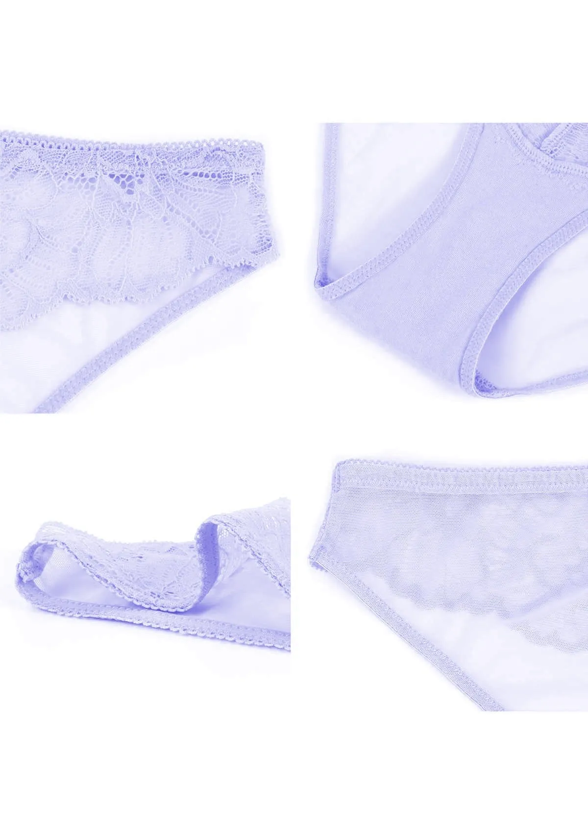 HSIA Blossom Purple Lace Bikini Underwear