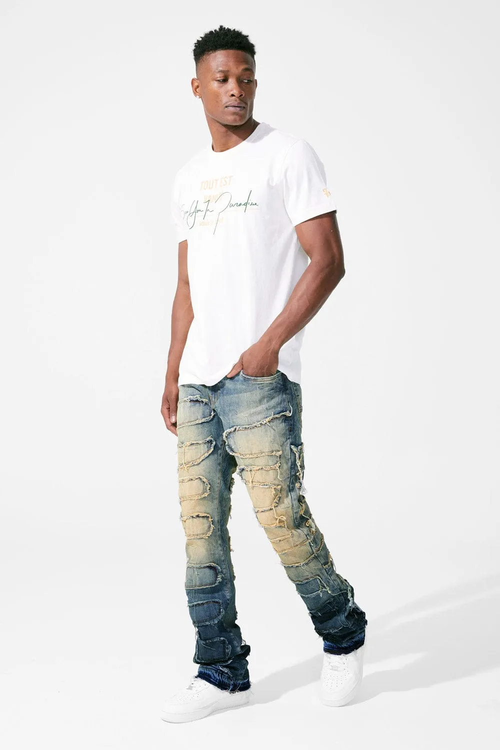 Martin Stacked - Python Denim (Vintage)