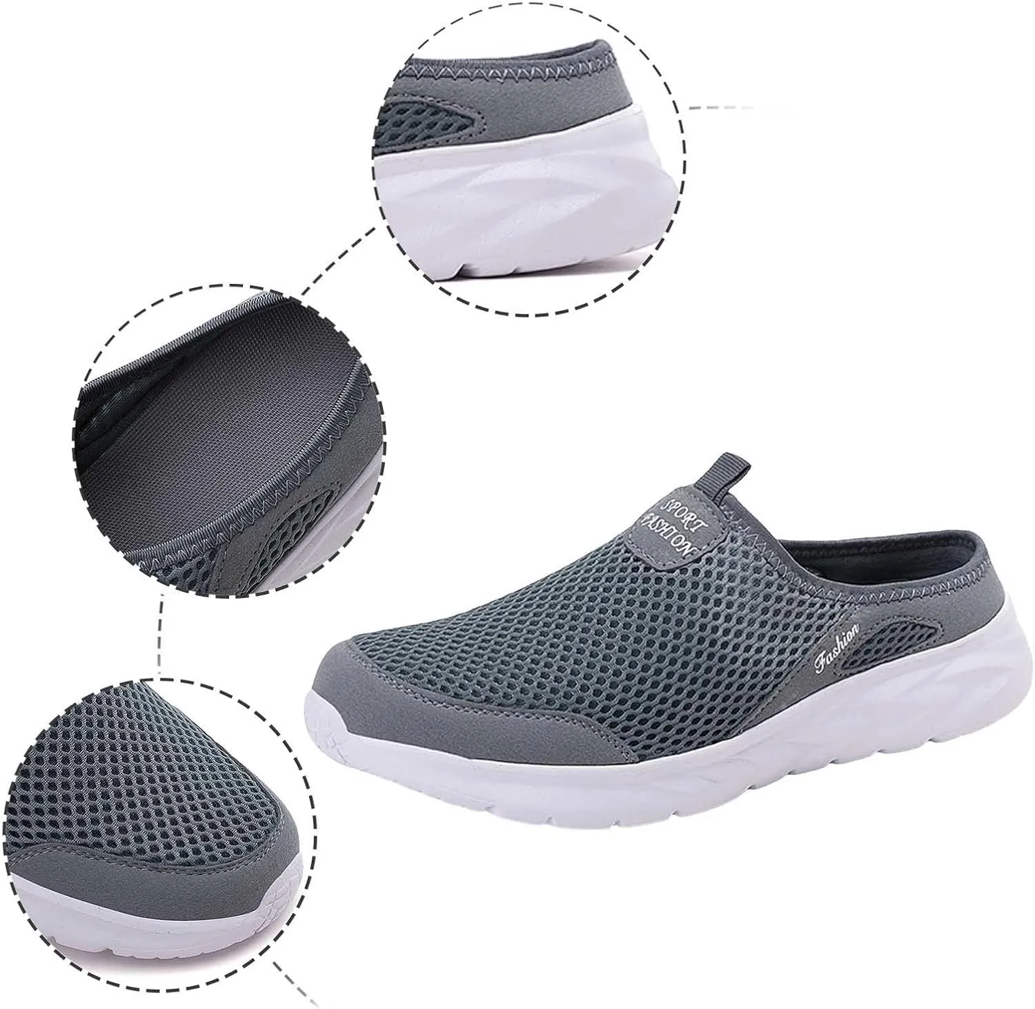 Men Sports Shoes Fashion New Pattern Solid Color Simple Mesh Breathable Comfortable Flat Sneaker Shoes for Men Sneakers