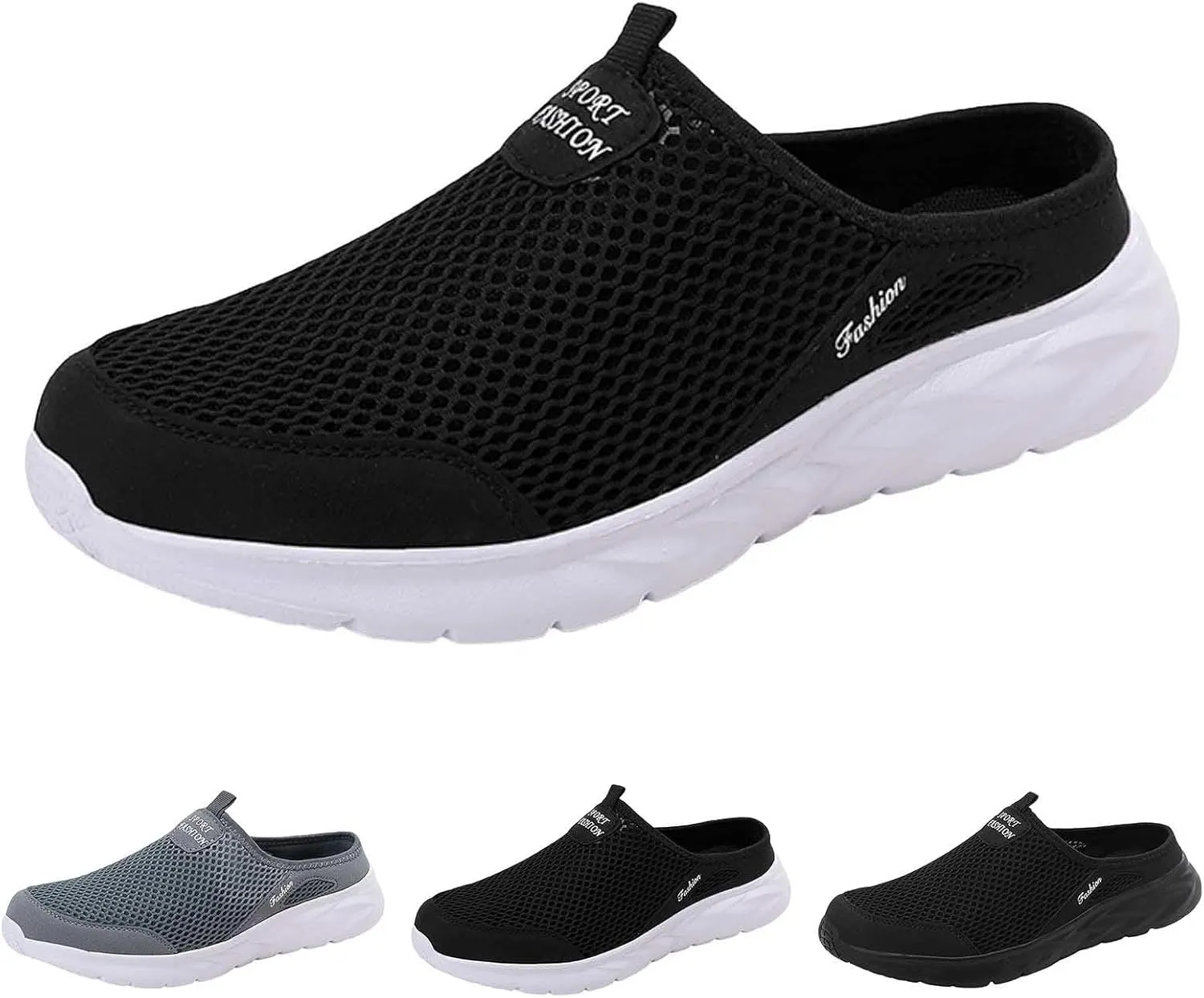 Men Sports Shoes Fashion New Pattern Solid Color Simple Mesh Breathable Comfortable Flat Sneaker Shoes for Men Sneakers