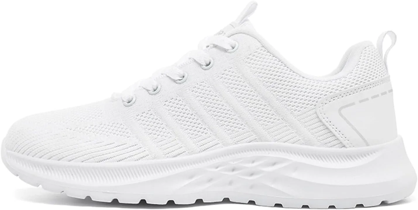 Men Sports Shoes Fashionable Couple Simple and Solid Color Thick Bottomed Flat Mesh Breathable Mens Sneaker