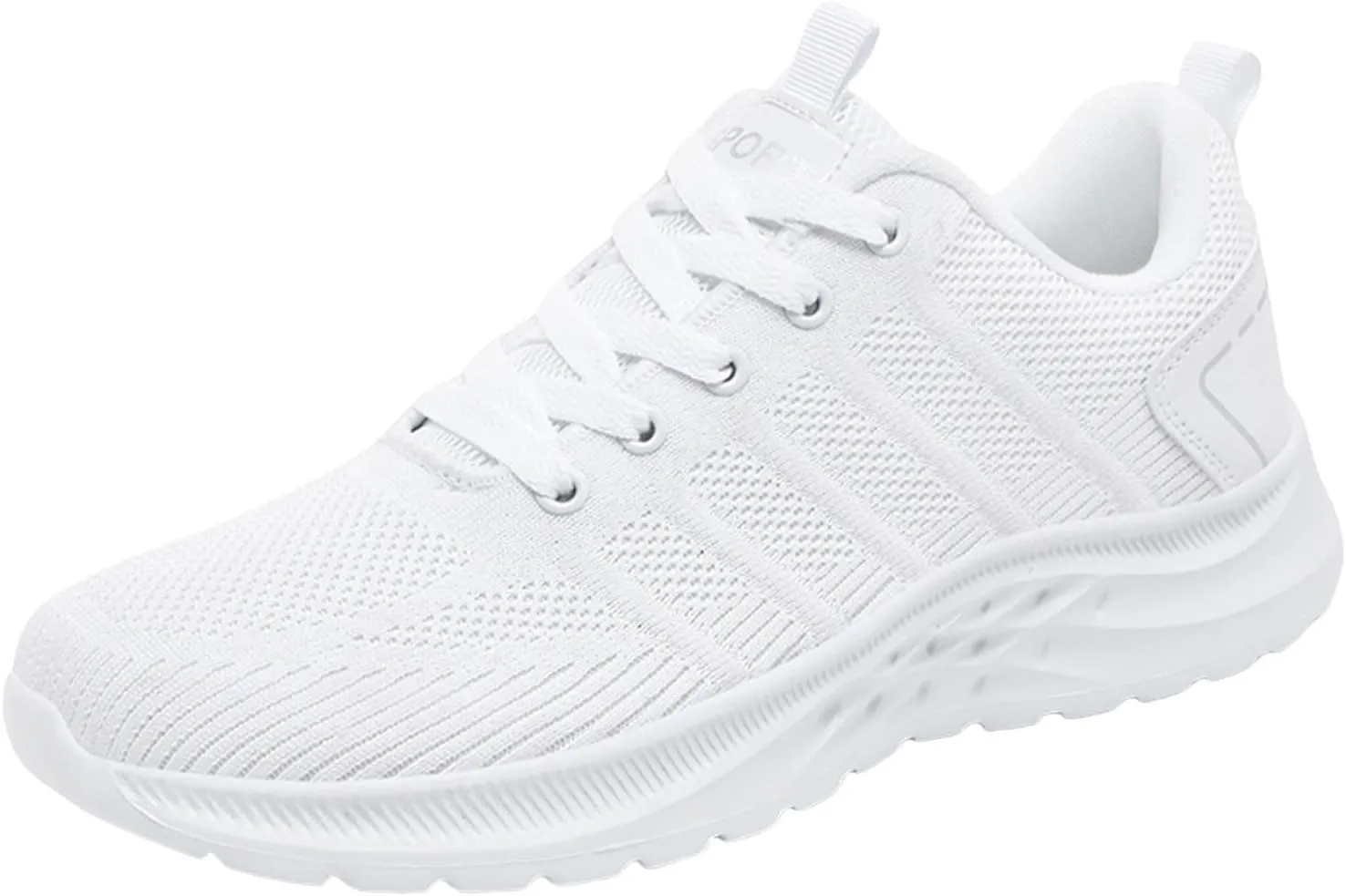 Men Sports Shoes Fashionable Couple Simple and Solid Color Thick Bottomed Flat Mesh Breathable Mens Sneaker