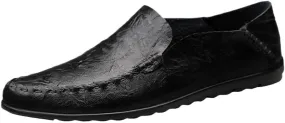 Men's Venetian Loafers Solid Color Simple Backless Vegan Leather Anti-Slip Flexible Lightweight Party Slip On Shoes