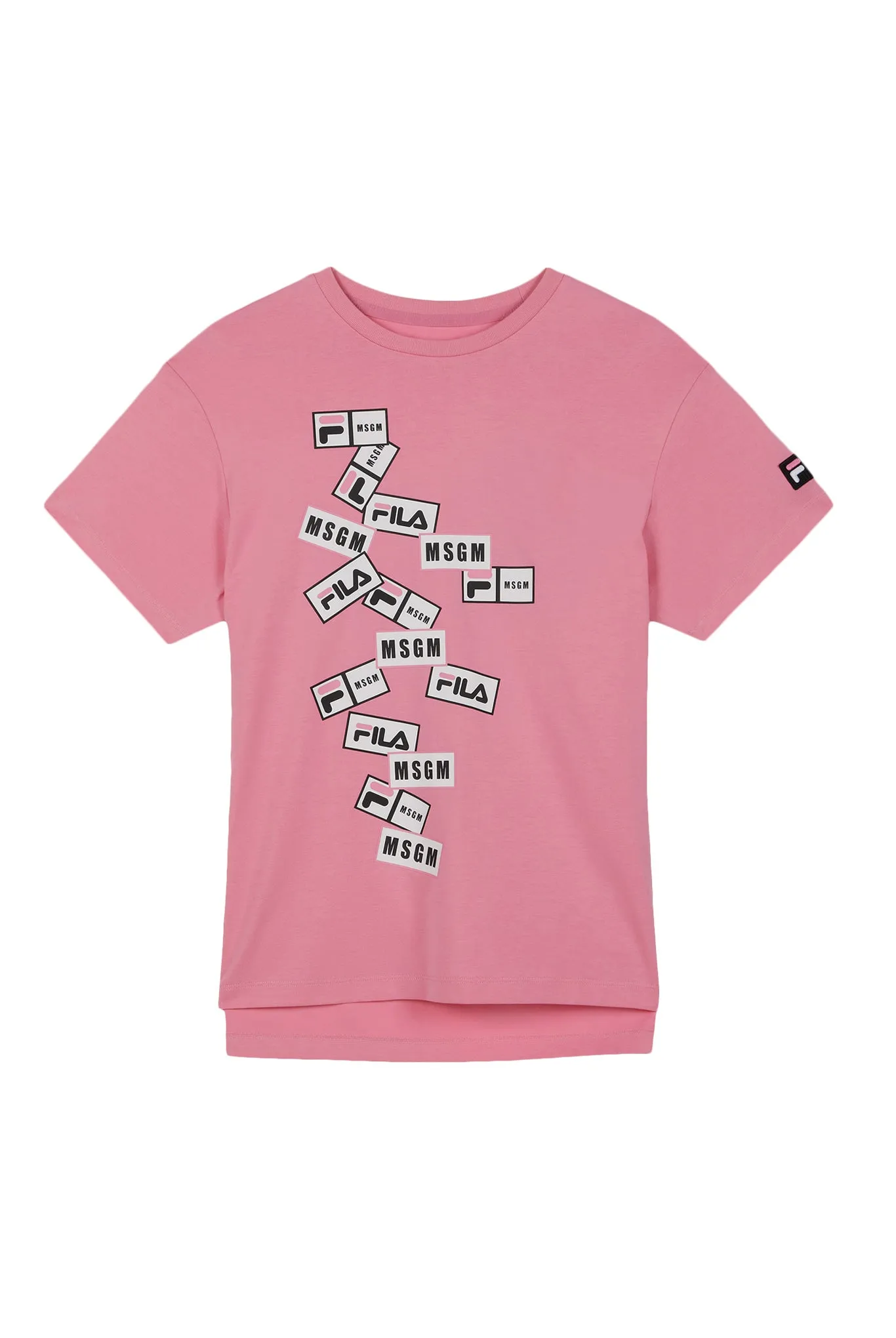 MSGM X FILA Short Sleeve T-Shirt