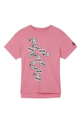 MSGM X FILA Short Sleeve T-Shirt