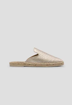 MULE VEGAN LEATHER SNAKE GOLD