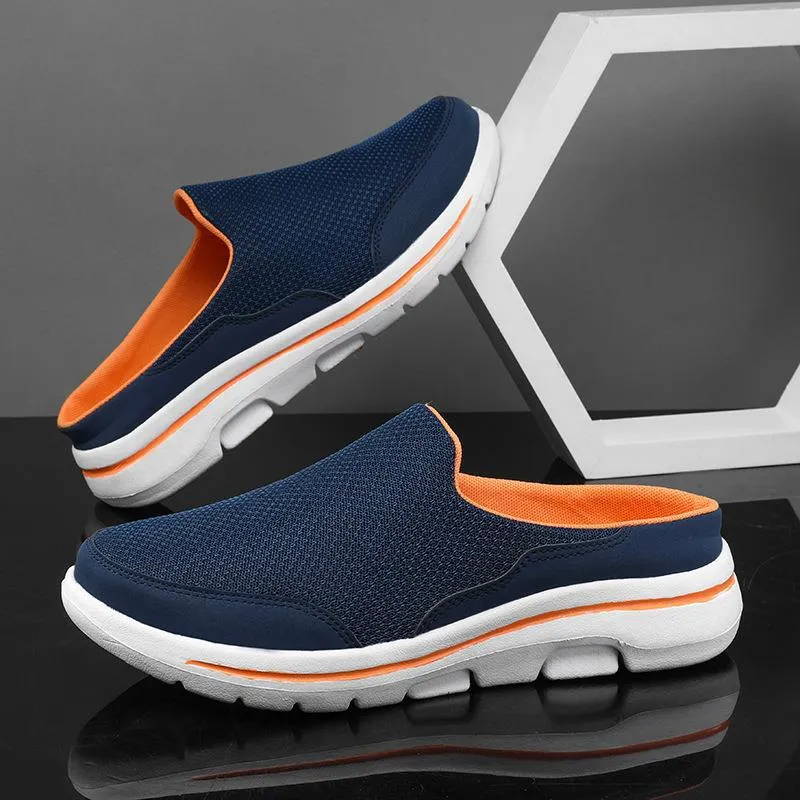 New Oversized Women's Shoes With Half Support And Single Shoe Flat Sole And One Foot Mesh Without Heel