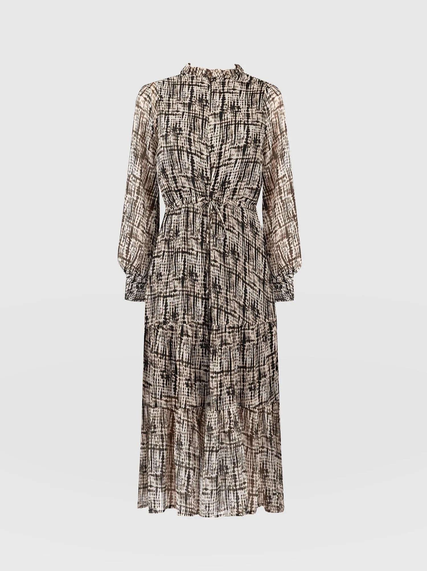 Olivia Zip Up Dress - Animal Tie Dye
