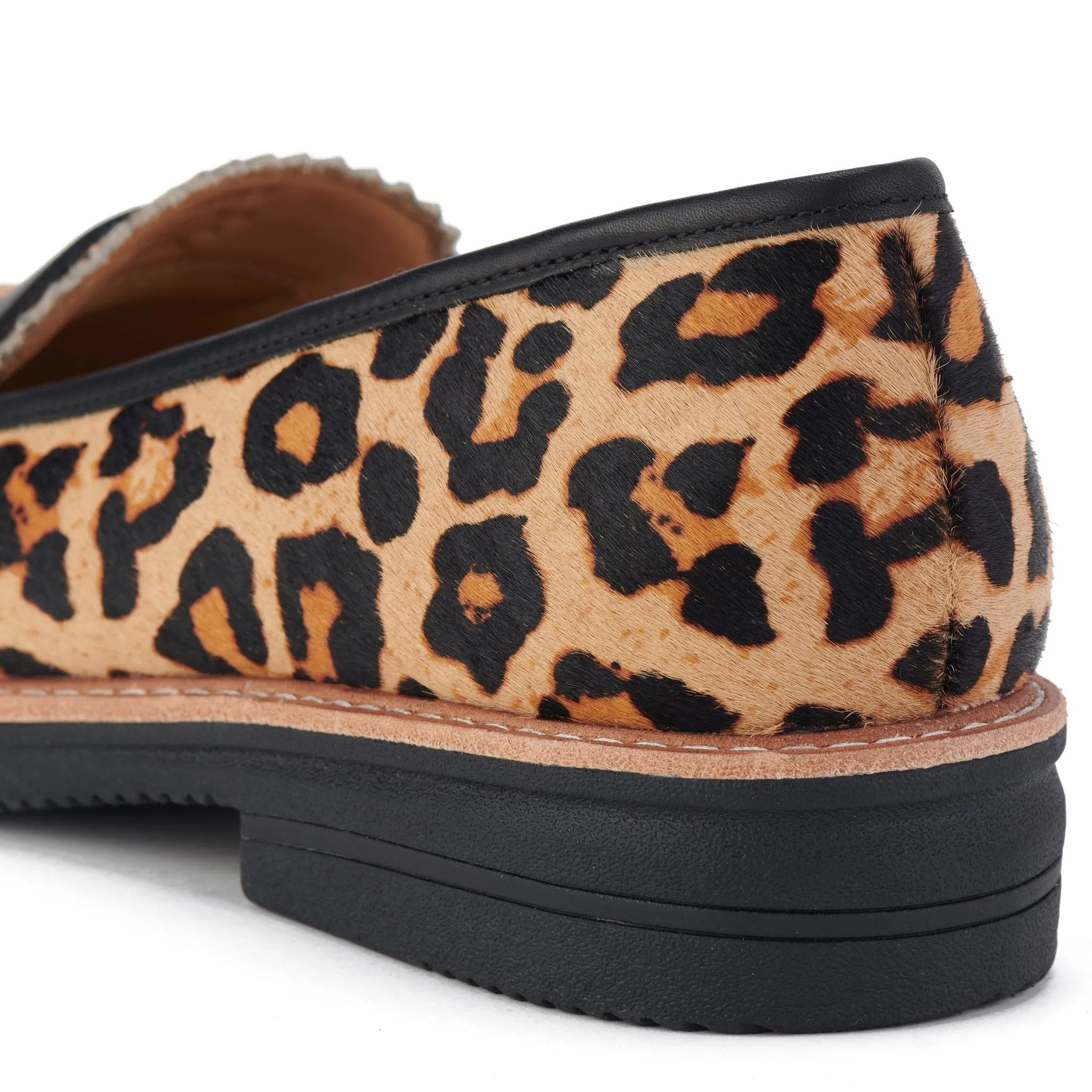 Penny Loafer Rise Cognac Leopard