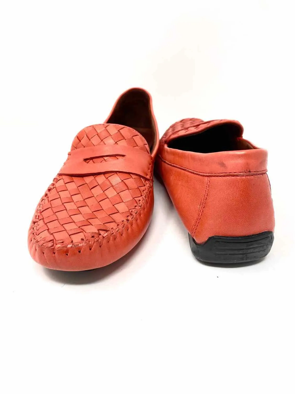Robert Zur Women's Red Loafer woven Size 12 Flats