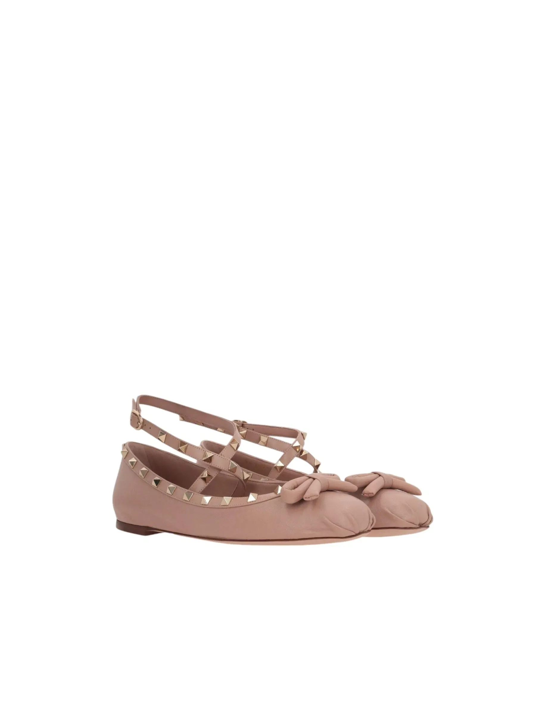 Rockstud Ballet Flats in Nappa Leather