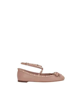 Rockstud Ballet Flats in Nappa Leather