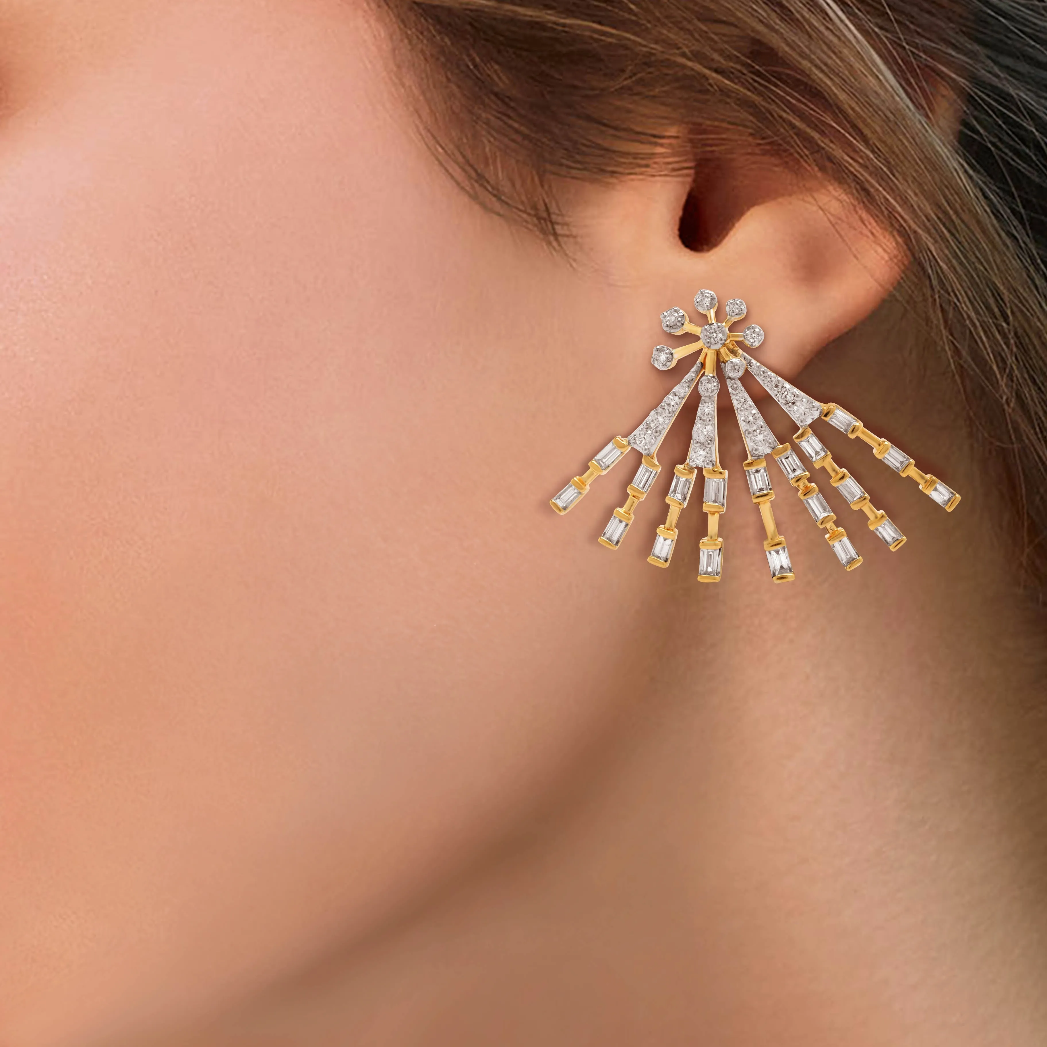 Scatter Waltz Flicker Diamond Earrings