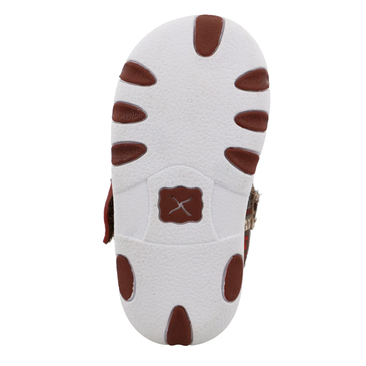 Twisted X Infants Hooey Red Aztec Driving Moc Shoes IHYC001