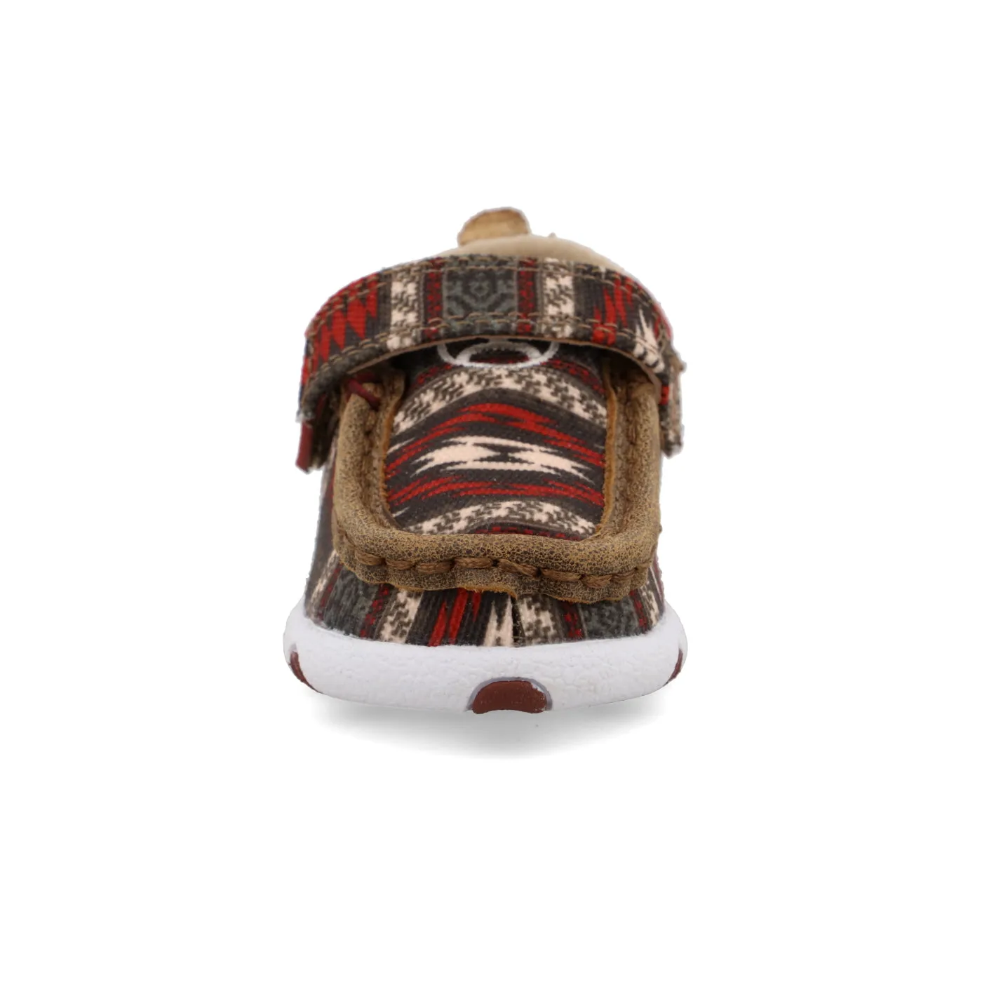 Twisted X Infants Hooey Red Aztec Driving Moc Shoes IHYC001