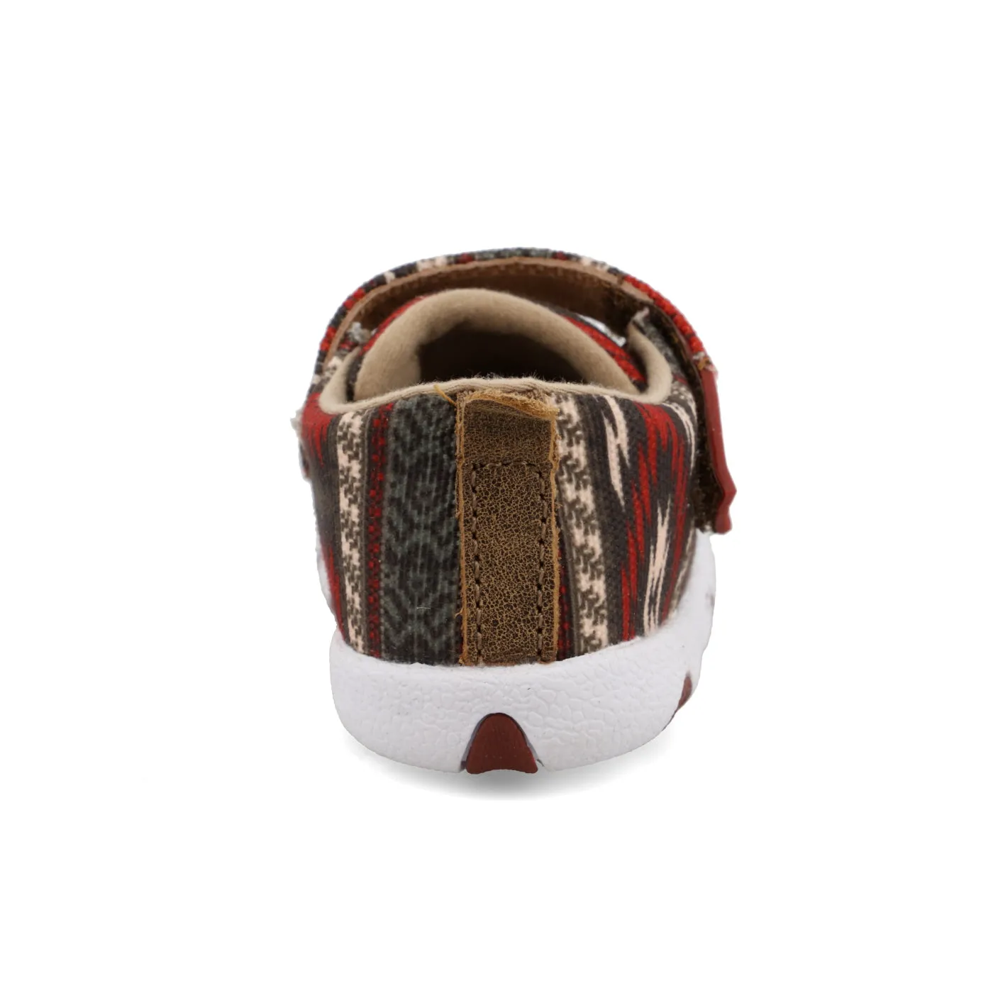 Twisted X Infants Hooey Red Aztec Driving Moc Shoes IHYC001