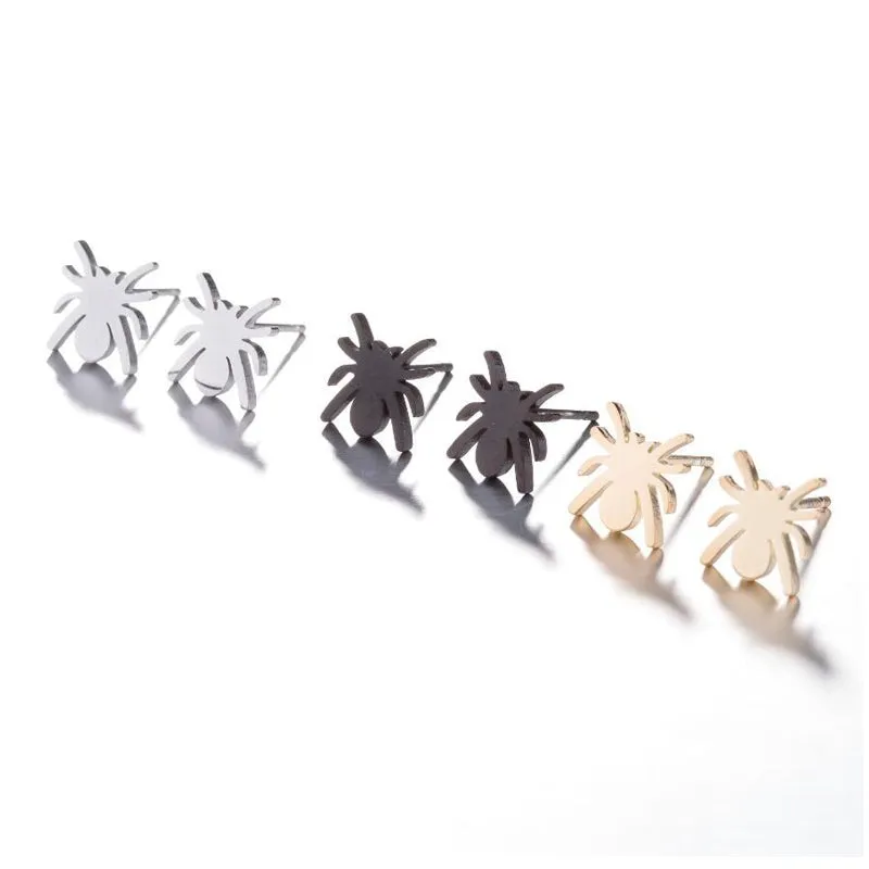 Unique Spider Stud Earrings