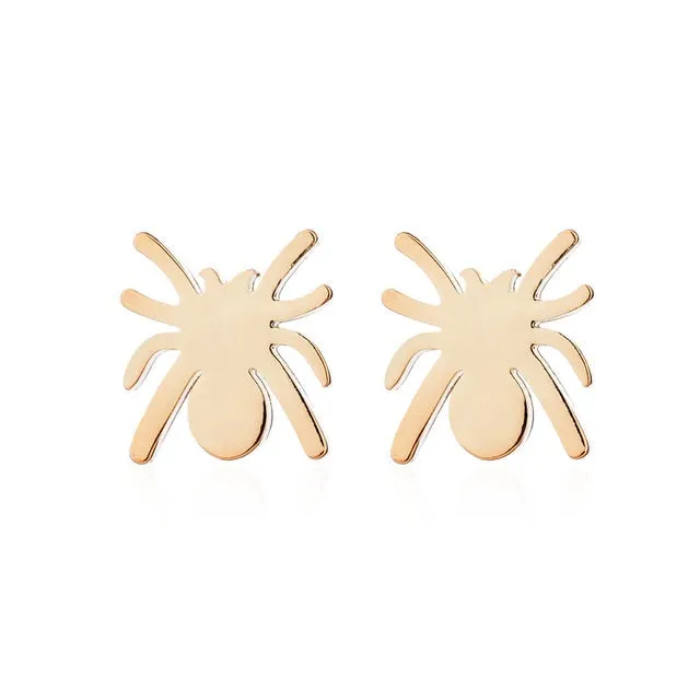 Unique Spider Stud Earrings