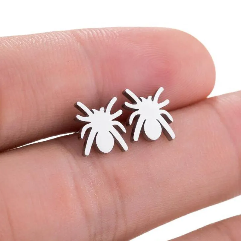 Unique Spider Stud Earrings